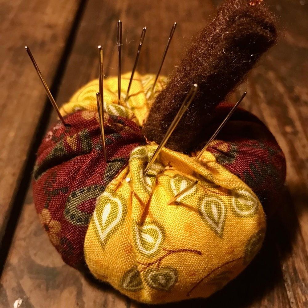 Pumpkin Pincushion